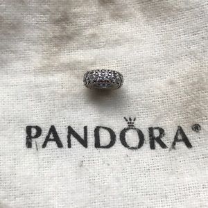Silver Diamond Pandora Charm